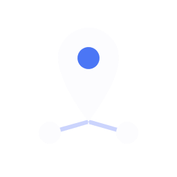 Your Voice icon is a location pin with paths coming out of it forward and down and ending at nodes.